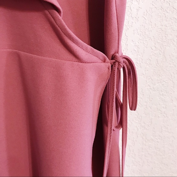 Spense Blush Pink True Wrap Dress SZ 14 EUC - Picture 4 of 14